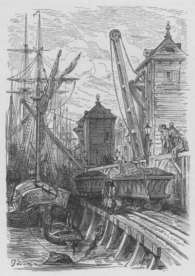 Poplar Dock by Gustave after Dore